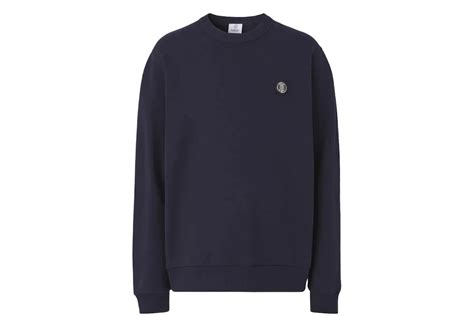 burberry applique hoodie navy|Burberry logo.